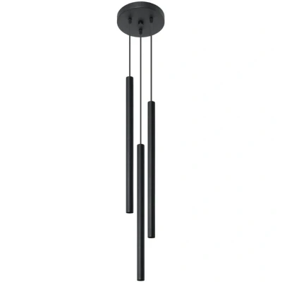 Image of Pastelo 3 Light Cluster Drop Pendant Black, G9