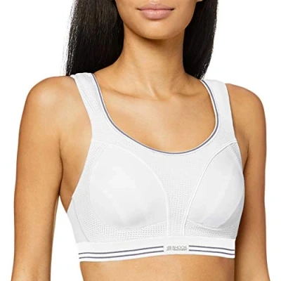Image of Shock Absorber Champion Women&#039;s S5044 Ultimate Run Bra Sports Bra, White, 30I