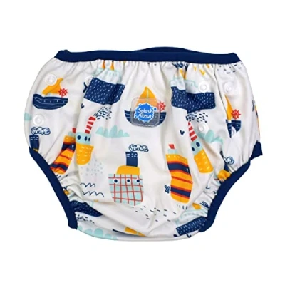 Image of Splash About Size Adjustable Swim Nappy, Tug Boats 1 3 Years