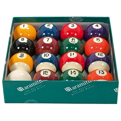 Image of Aramith Spots and Stripes Premier Pool Balls 2 inch UK Set