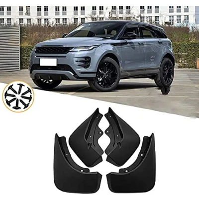 Image of HORFOD 4 pcs Mud Flaps for Land Rover Range Evoque 2020 2021, Splash Guards Fender Front Rear Mudguards Styling Body Wheel Accessories