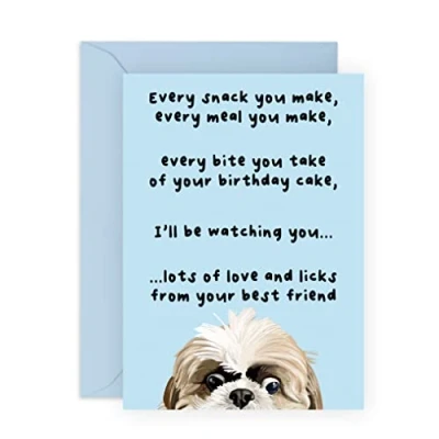Image of Central 23 Funny Dog Dad Card Birthday From Fur Baby Mum Gifts For Men Women Vegan Ink Comes With Stickers