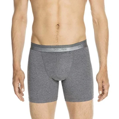 Image of HOM, Mens, HO1 Long Boxer Briefs, Heather Grey, M