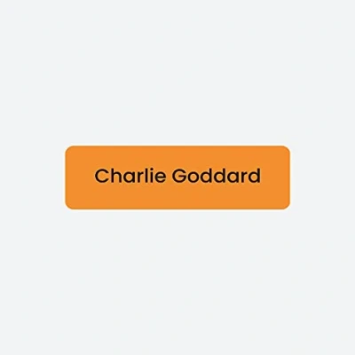 Image of 64 x No Iron Small Personalised Stick On Waterproof Washable Name Labels Great for Clothes, School Uniform, Equipment, Shoes. School, Nursery, Day Care, Hospital Orange