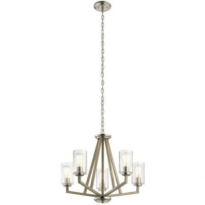 Image of Kichler Deryn Multi Arm Pendant Ceiling Light Distressed Antique Grey