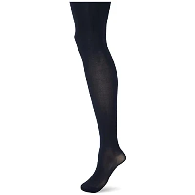 Image of Pretty Polly Women&#039;s 60d 3d Premium Opaques Tights, Blue (Navy Navy), S M UK