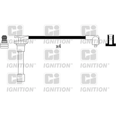 Image of GHT274 Ignition Lead Set QUINTON HAZELL XC704 CI HONDA: CIVIC 6 Aerodeck, Concerto Hatchback, ROVER: 200 400 Saloon