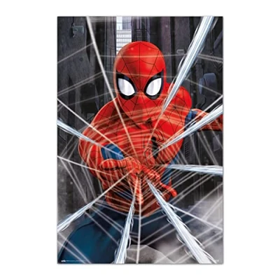 Image of Grupo Erik Marvel Spider Man Gotcha Poster 36 x 24 inches / 91.5 61 cm Spiderman Shipped Rolled Up Cool Posters Art &amp; Prints Wall
