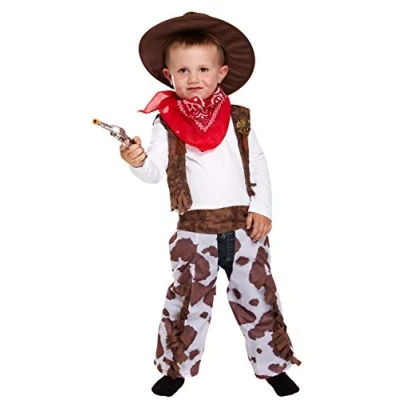 Image of Cowboy Fancy Dress Toddler Costume Age 3