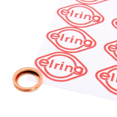 Image of 1102601M00, 1102601M01, 1102631X00, 11026JA00A Oil Drain Plug Gasket ELRING 776.327 Copper NISSAN: Pathfinder 3, Juke, MICRA 4, RENAULT: Megane 4