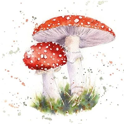 Image of Watercolor Painting Napkin Pack of 20