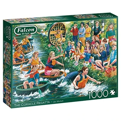 Image of Jumbo, Falcon de luxe The Coracle Regatta, Jigsaw Puzzles for Adults, 1000 Piece