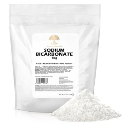 Image of Baking Soda, Sodium Bicarbonate 1kg Pure Soda for Cleaning, Baking, Bath Bombs, Odours and Teeth