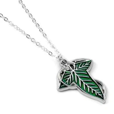 Image of The Lord of Rings Leaf Lorien Necklace, Silver, LRN00005