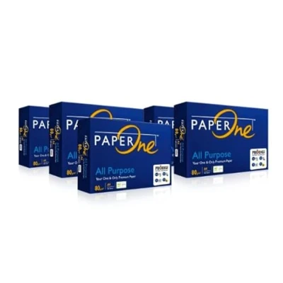 Image of indigo® A4 Printer Paper 80gsm Professional and Premium (1 Box, 5 Reams, 2500 Sheets) High Whiteness with Smudge Free Ink Saving Technology