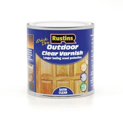 Image of Rustins Quick Dry Outdoor Clear Varnish 250ml Satin