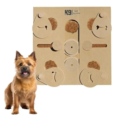 Image of P.J Pet Products K9 IQ Game Cracker, One Size, Wood Brown, 0.45 kg