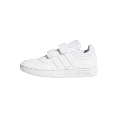 Image of adidas Unisex Hoops Lifestyle Basketball Hook and Loop Shoes Sneaker, Cloud White/Cloud White, 13 UK
