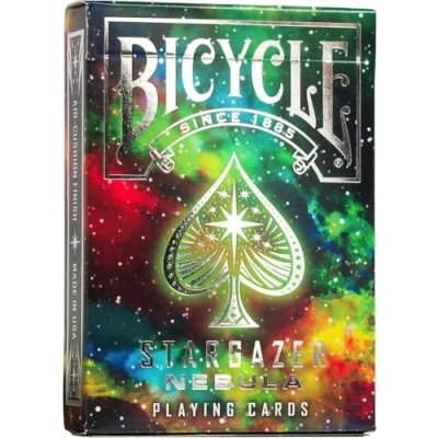 Image of Bicycle Stargazer Nebula Playing Cards, 1 Deck, Air Cushion Finish, Professional, Superb Handling &amp; Durability, Silver