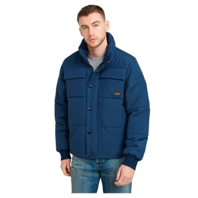 Image of G Star Men&#039;s 4 Pocket Quilted Padded Jacket, blue (dk sea D25353 D712 1023), M
