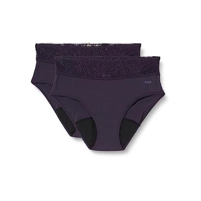 Image of Sloggi Women&#039;s ZERO Microfibre 2.0 Hipster Briefs, BLUEBERRY, M