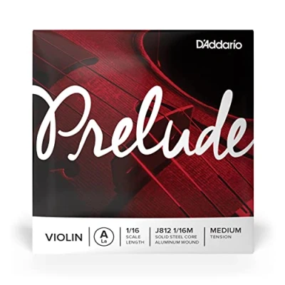 Image of D&#039;Addario Prelude Violin Single A String, 1/16 Scale, Medium Tension