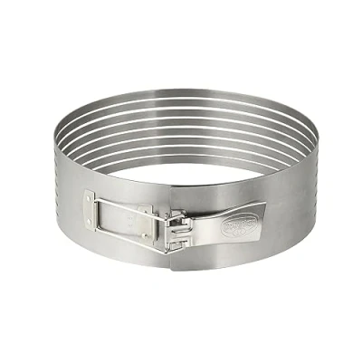 Image of Dr.Oetker Cake Ring Cutter Varino adjustable 26 28 cm in silver, Stainless Steel, x 8
