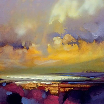 Image of The Art Group Scott Naismith (Rising) Canvas Print 85 x 85cm, Wood, Multi Colour, 1.3 cm