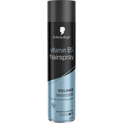 Image of Schwarzkopf Unisex Volume Lift Hair Spray &amp; Anti Flat System, 400ml 3pk NA One Size