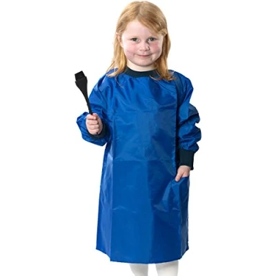 Image of ND Sports Kid&#039;s School Painting Uniform Smock Apron for 10 12 Years, Royal Blue