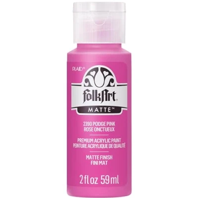 Image of FolkArt Acrylic Paint in Assorted Colors (2 Ounce), 2390 Podge Pink, 2 Fl Oz (Pack of 1)