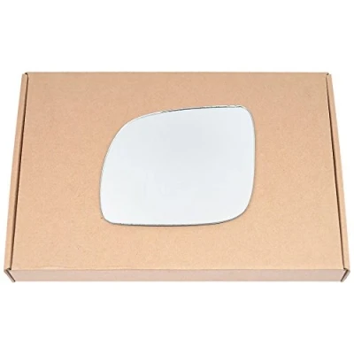 Image of Less4spares Wing Mirror Glass Left Compatible with VW Polo 2000 2002 STICK ON Passenger Near Side Convex
