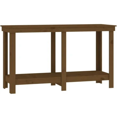Image of vidaXL Work Bench Honey Brown 140x50x80 cm Solid Wood Pine