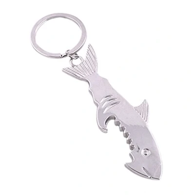 Image of Gemini_mall® Shark Shape Bottle Opener Keyring Keychain Key Ring Keyfob for Gift