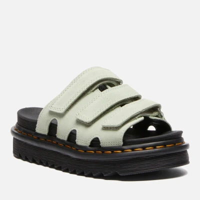 Image of Dr. Martens Raine Platform sandals, Women&#039;s, Size: 7, Sage green Leather