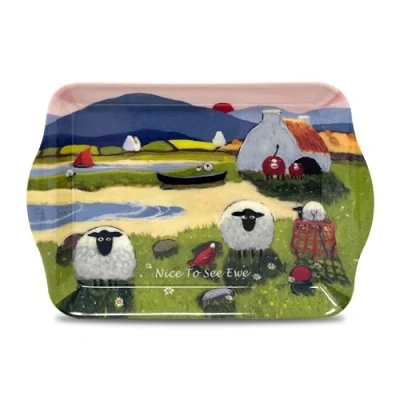 Image of Small Scatter Tray by Thomas Joseph Nice To See Ewe Funny Sheep Gift