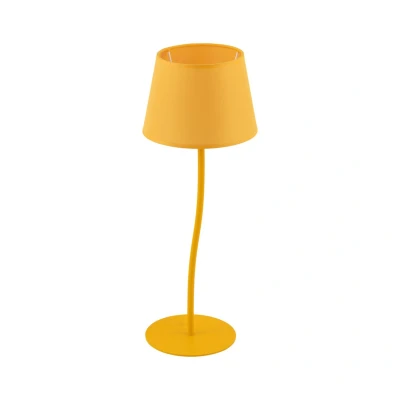 Image of TK Lighting Nicola table lamp, yellow