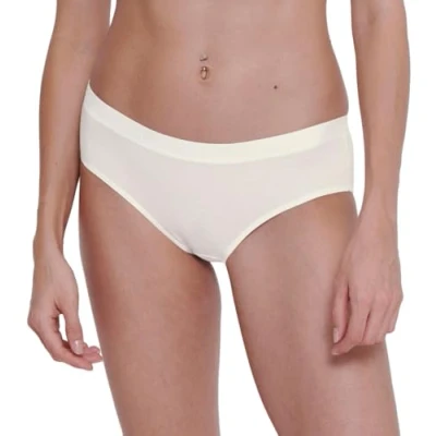 Image of Sloggi Women&#039;s GO Casual Midi 3P Briefs, SILK WHITE, S