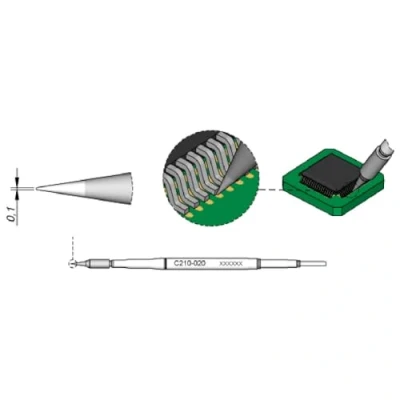 Image of Jbc C210020 Soldering Tip for T210 Spitz