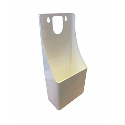 Image of Pub Bar Stand Up Wall Mounted Cork Catcher Included Plastic 29.5 x 12.5 12 cm (White)