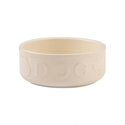 Image of Mason Cash Cream Lettered Dog Bowl 15cm