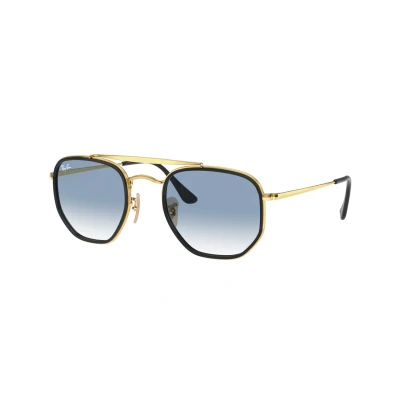 Image of Sunglasses Ray ban Rb3648m the marshal ii col. 91673f Unisex GÃ©omÃ©trique Gold