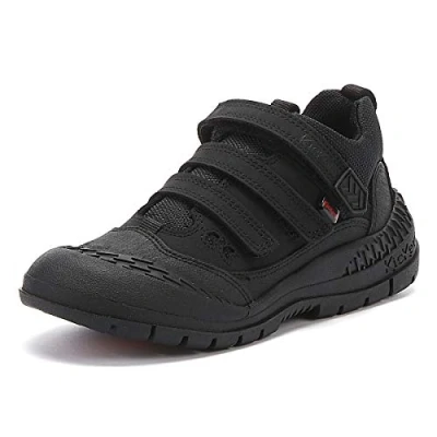 Image of Kickers Men&#039;s Trukka Mid School Shoes, Black Blk, 10 UK
