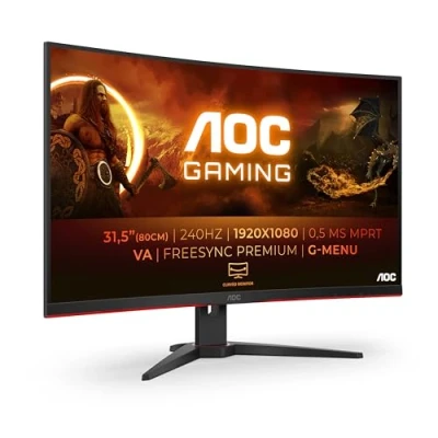 Image of AOC G2 C32G2ZE/BK computer monitor 80 cm (31.5&quot;) 1920 x 1080 pixels Full HD LED Black, Red