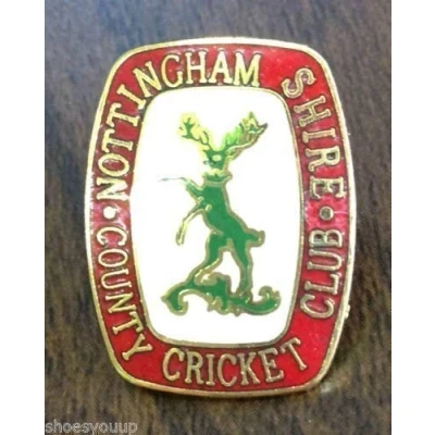 Image of Nottinghamshire County Cricket Club Sports Enamel Lapel Pin Badge