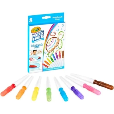 Image of Crayola Color Wonder Paintbrush Pens, Mess Free Paint Set for Kids, 8ct Refill, 3+