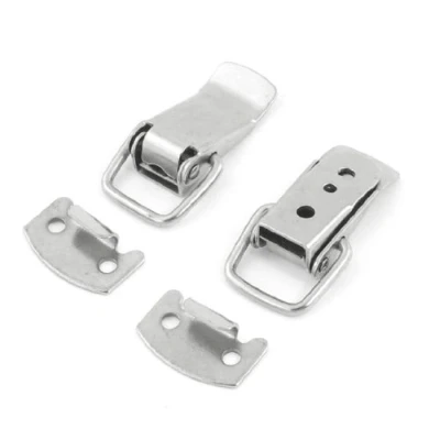 Image of sourcing map 2 x Box Chest Case Spring Loaded Draw Toggle Latch 28mm Length