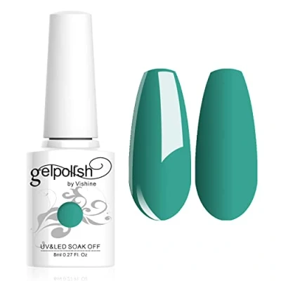 Image of Vishine 8ml Gelpolish Lacquer Color Soak Off UV LED Gel Nail Polish Manicure Mint Green #1467