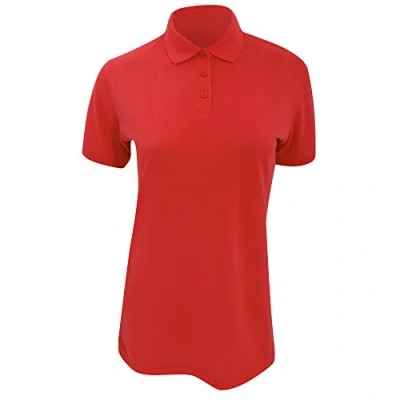 Image of Kustom Kit Women&#039;s Short Sleeve Polo Shirt Red 16 (XL)