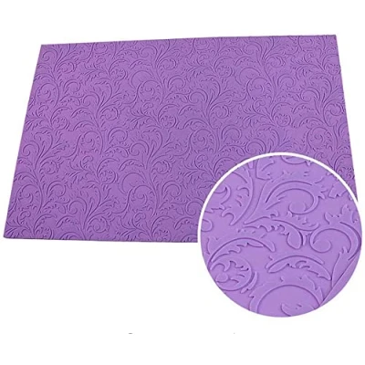 Image of Big size Leaf Pattern Silicone Fondant Cake Lace Mat Floral Imprint Textured Embossed Mold Sugarcraft Decorating Mould, Tools Sugar Pad Baking 58x38cm